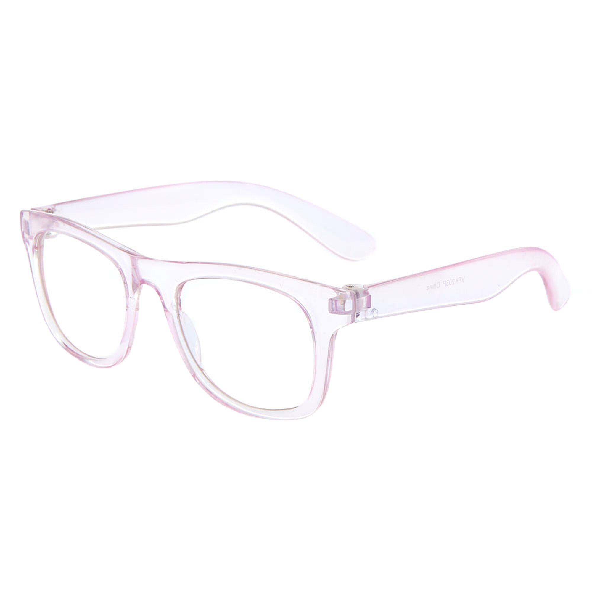 View Claires Club Iridescent Retro Clear Lens Frames information