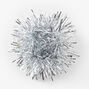 Medium Tinsel Hair Scrunchie - Silver,