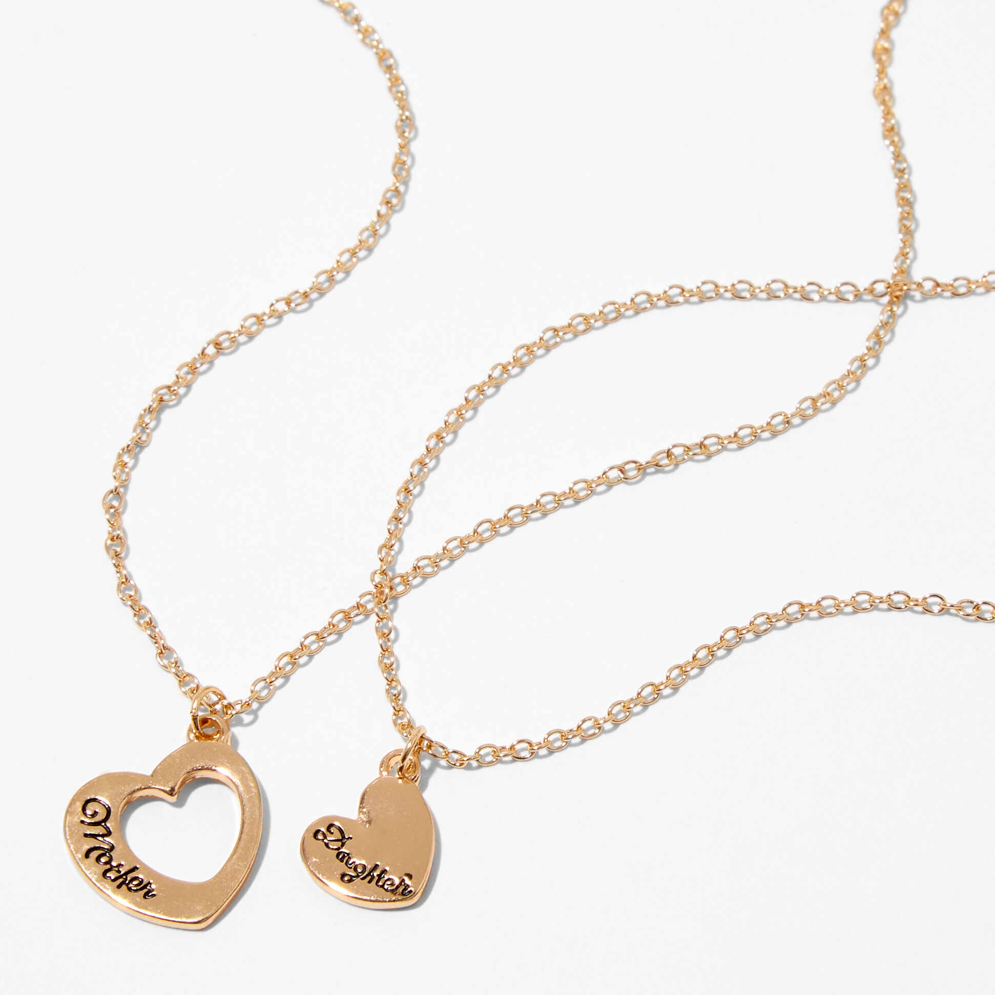 Mother daughter necklace sales claire's