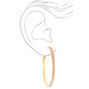 Gold Rhinestone 60MM Hoop Earrings,