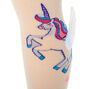 3D Unicorn Wings Knee High Socks - White,