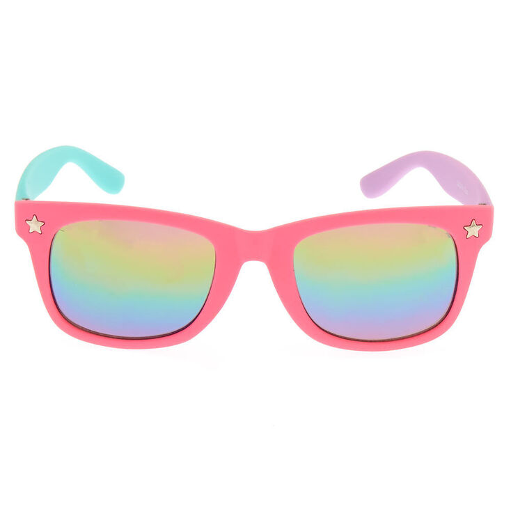 Claire&#39;s Club Three Tone Mirrored Sunglasses,
