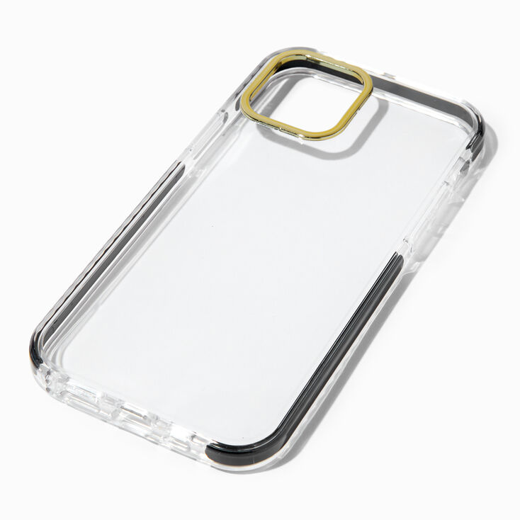 Black Trim Clear Phone Case - Fits iPhone&reg; 12/12 Pro,