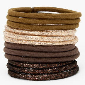 Bronze Nude Luxe Hair Bobbles - 12 Pack,