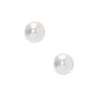 C LUXE by Claire&#39;s Sterling Silver 4MM Glass Pearl Stud Earrings,