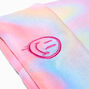 Happy Face Tie Dye Knit Beanie Hat,