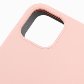Coque de portable en silicone rose tendre unie - Compatible avec iPhone&reg;&nbsp;12 Pro,