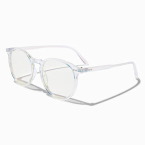 Solar Blue Light Reducing Holographic Clear Lens Frames,