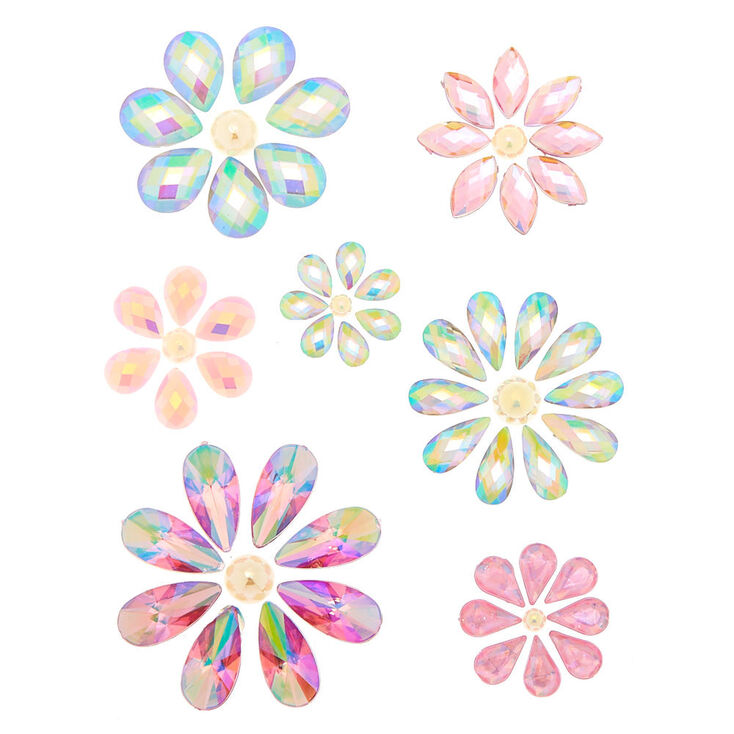 Iridescent Flower Skin Gems - Pink,