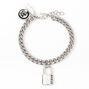 Sky Brown&trade; Padlock Chain Bracelet &ndash; Silver-tone,