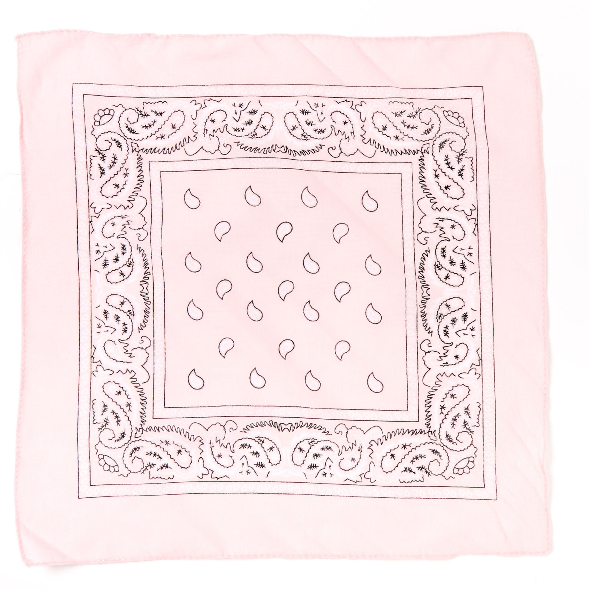 Claire's Club Paisley Bandana Headwrap - Light Pink,