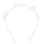 Sequin Flower Headband - White,