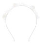 Sequin Flower Headband - White,
