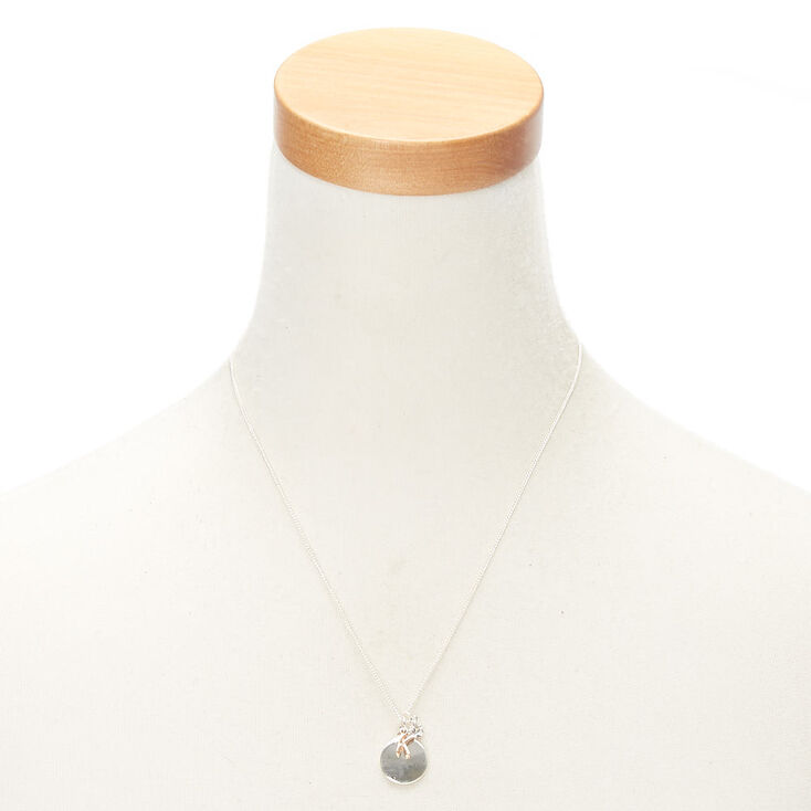 Initial Charm Pendant Necklace - K,