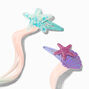Claire&#39;s Club Faux Hair Curly Mermaid Icon Snap Clips - 6 Pack,