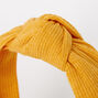 Ribbed Knotted Headband - Mustard,