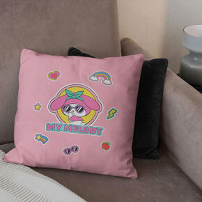 My Melody&reg; Sunglasses Printed Throw Pillow &#40;ds&#41;,