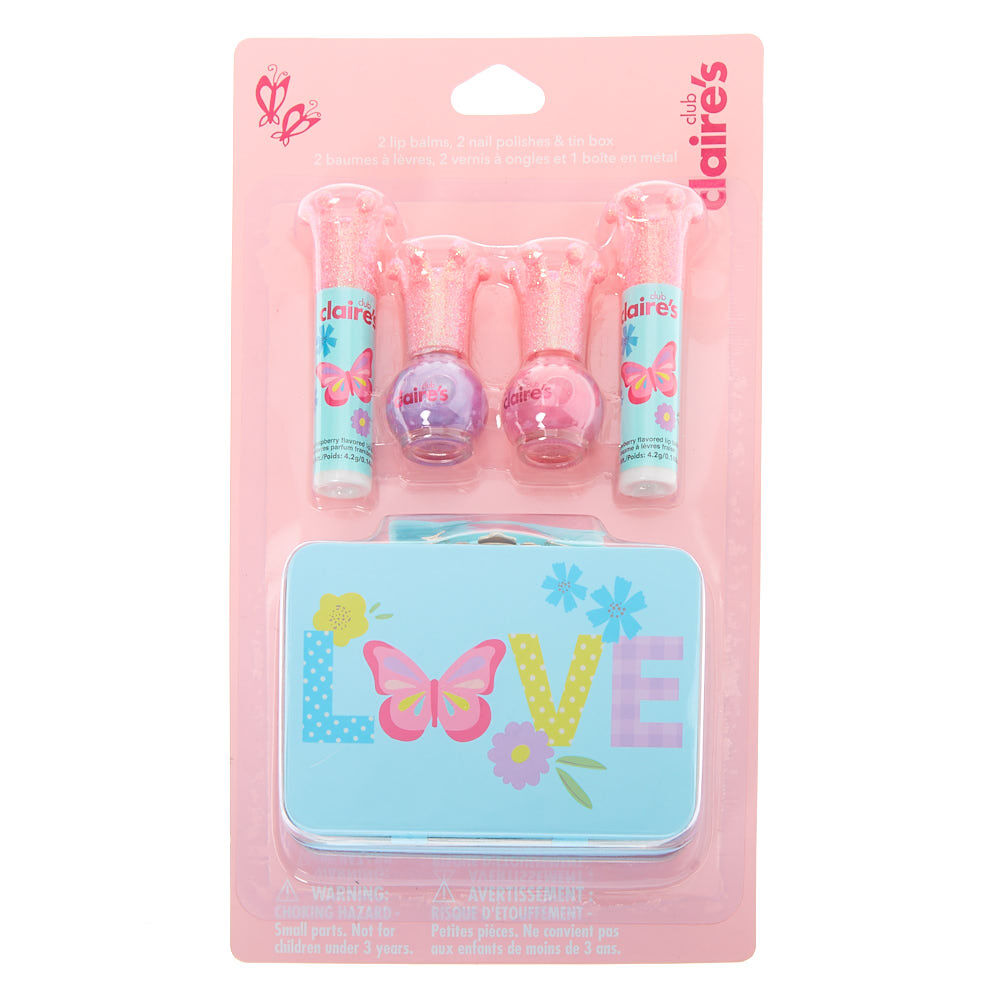 Claire's Club Love Makeup & Tin Set - 4 Pack,
