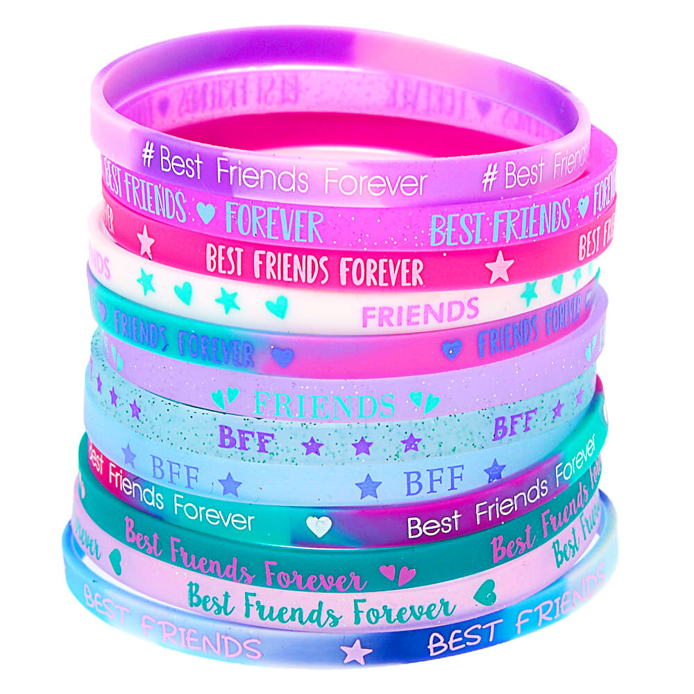 Best friend top rubber bracelets
