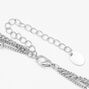 Silver Chain Multi Strand Necklace,