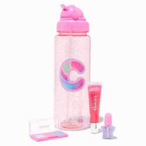 Initial Water Bottle Makeup Set - C,