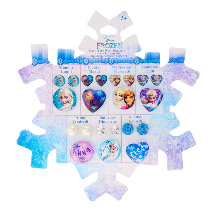 Disney Frozen Snowflake 7 Day Jewellery Set,
