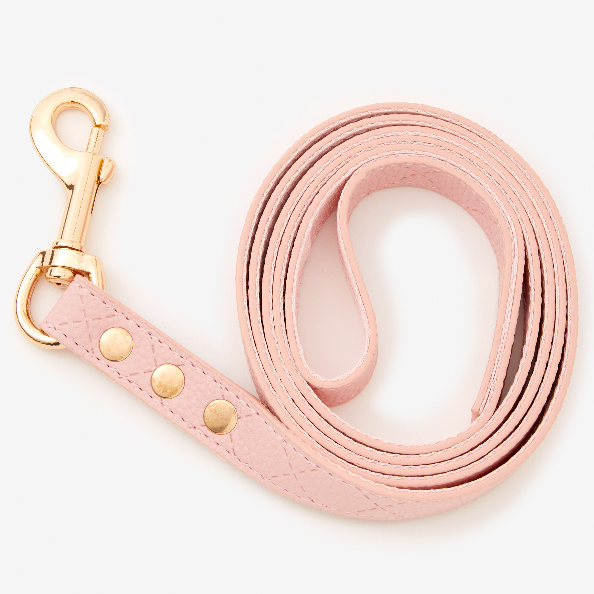 Quilted Dog Leash - Blush Pink,