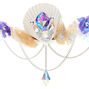 Gold Embellished Black Evil Eye 14G Dangle Belly Bar,