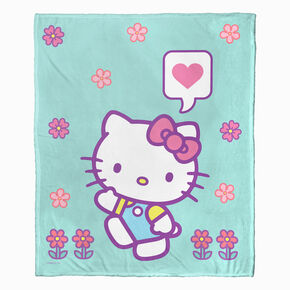 Hello Kitty&reg; Falling Flowers Silk Touch Throw Blanket &#40;ds&#41;,
