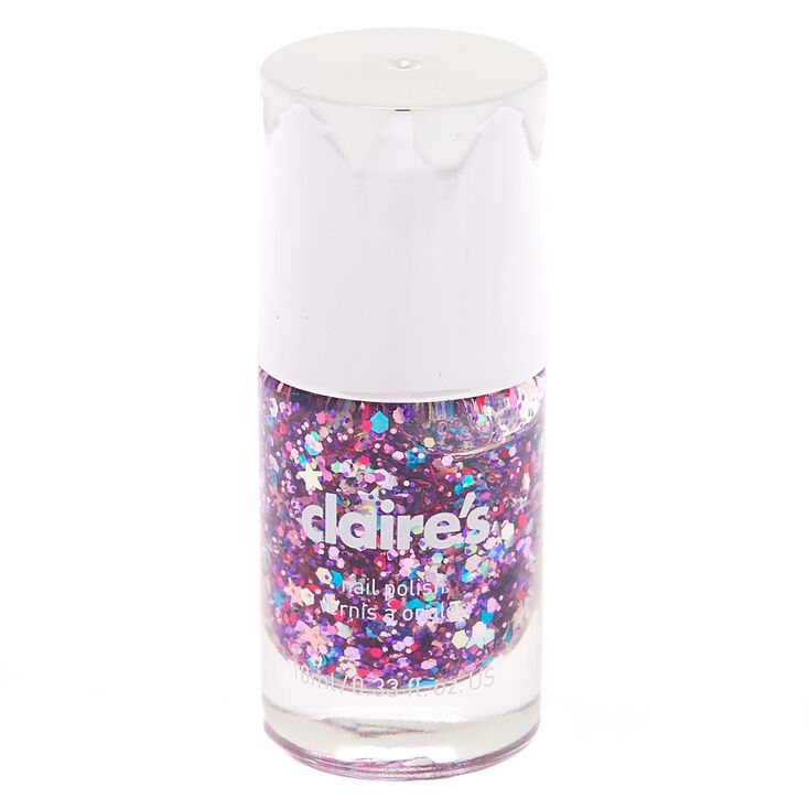 Mixed Star Confetti Nail Polish Claire S