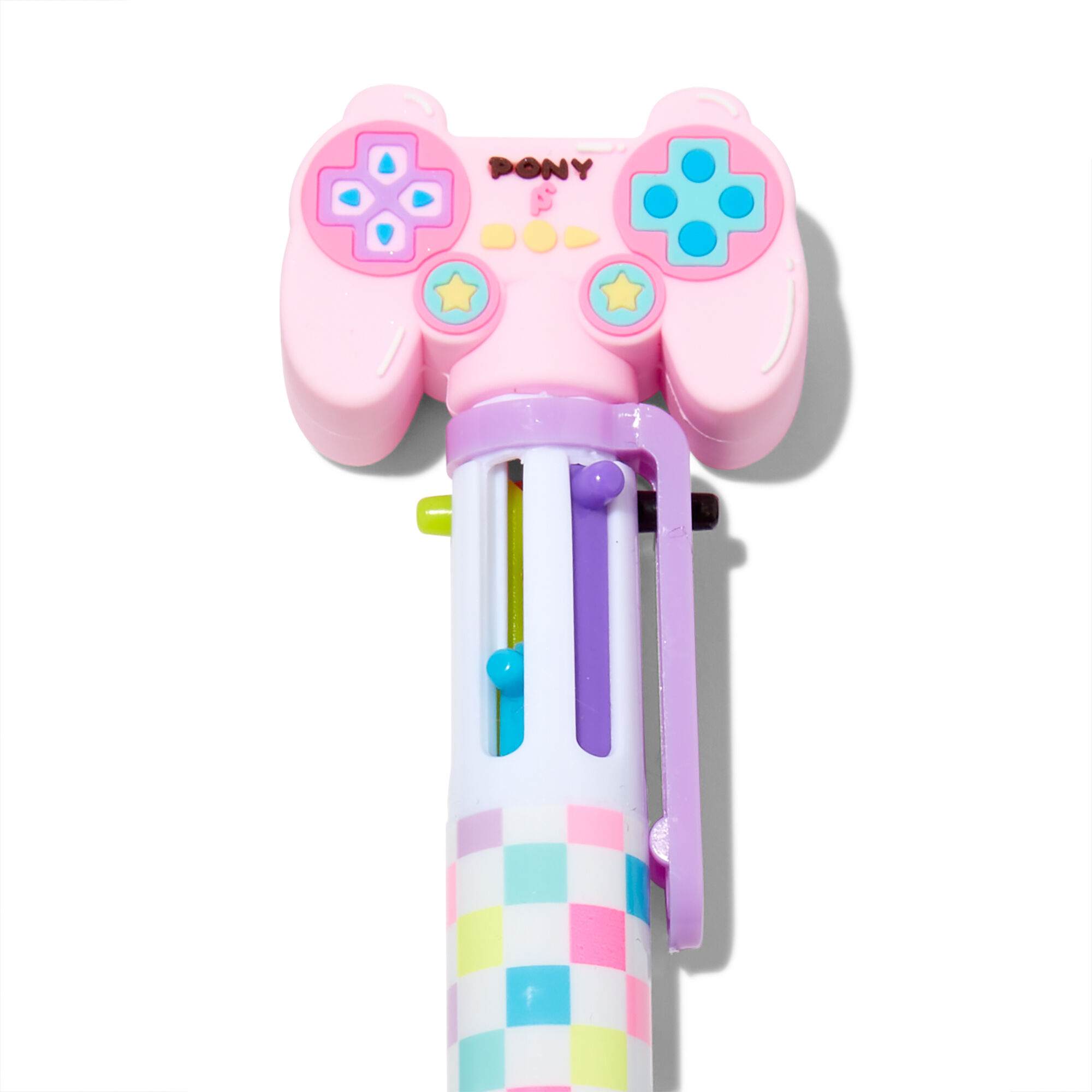 Pink Game Controller Multicolored Pen,