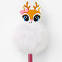 Reindeer Pom Pen - White,