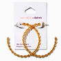 JAM + RICO x Claire&#39;s 18k Yellow Gold Plated Cowrie Seashell Hoop Earrings,