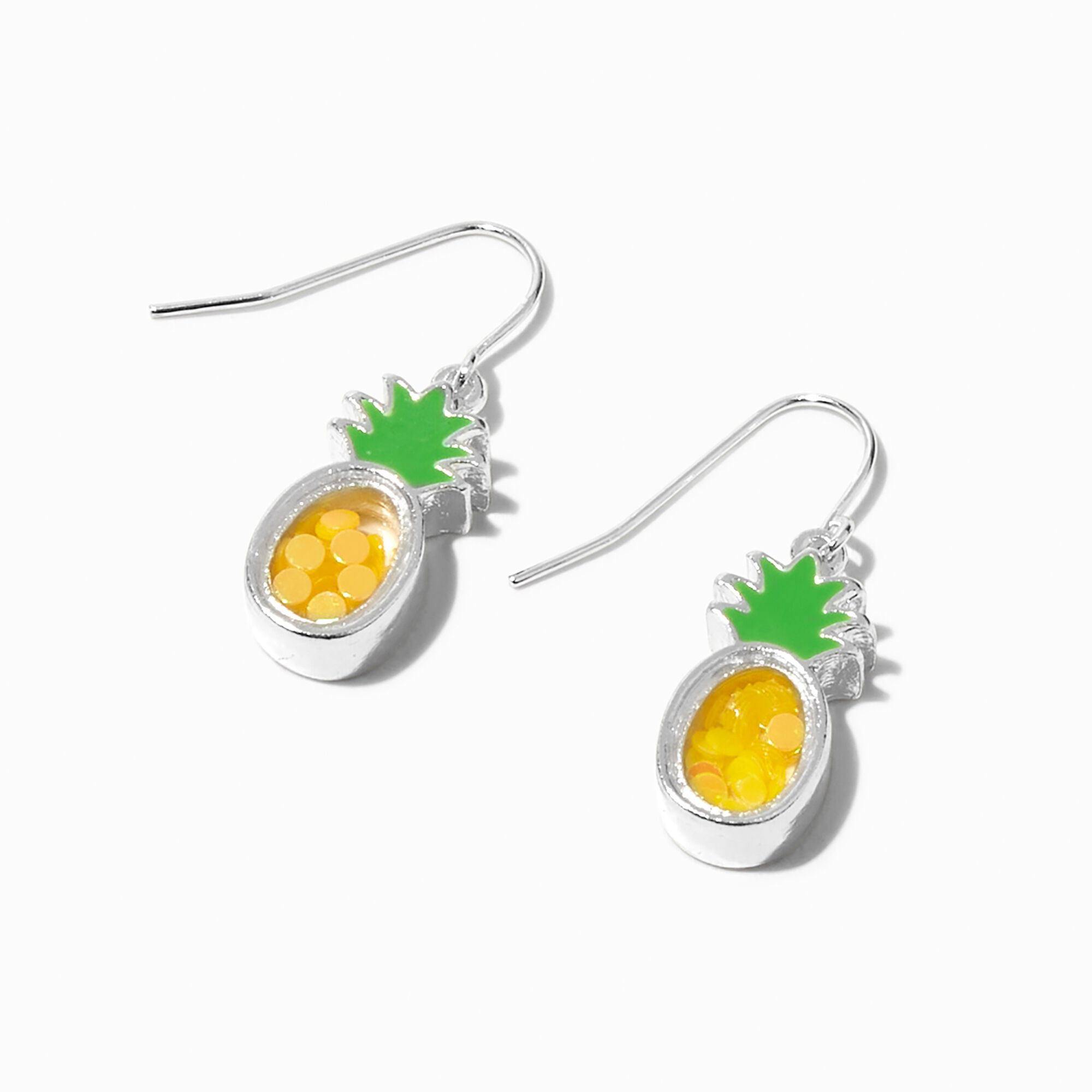 View Claires Pineapple Shaker 05 Drop Earrings Yellow information