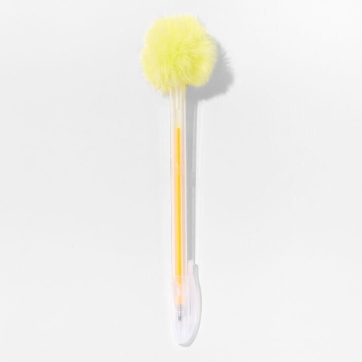 Yellow Pom Pom Gel Pen,