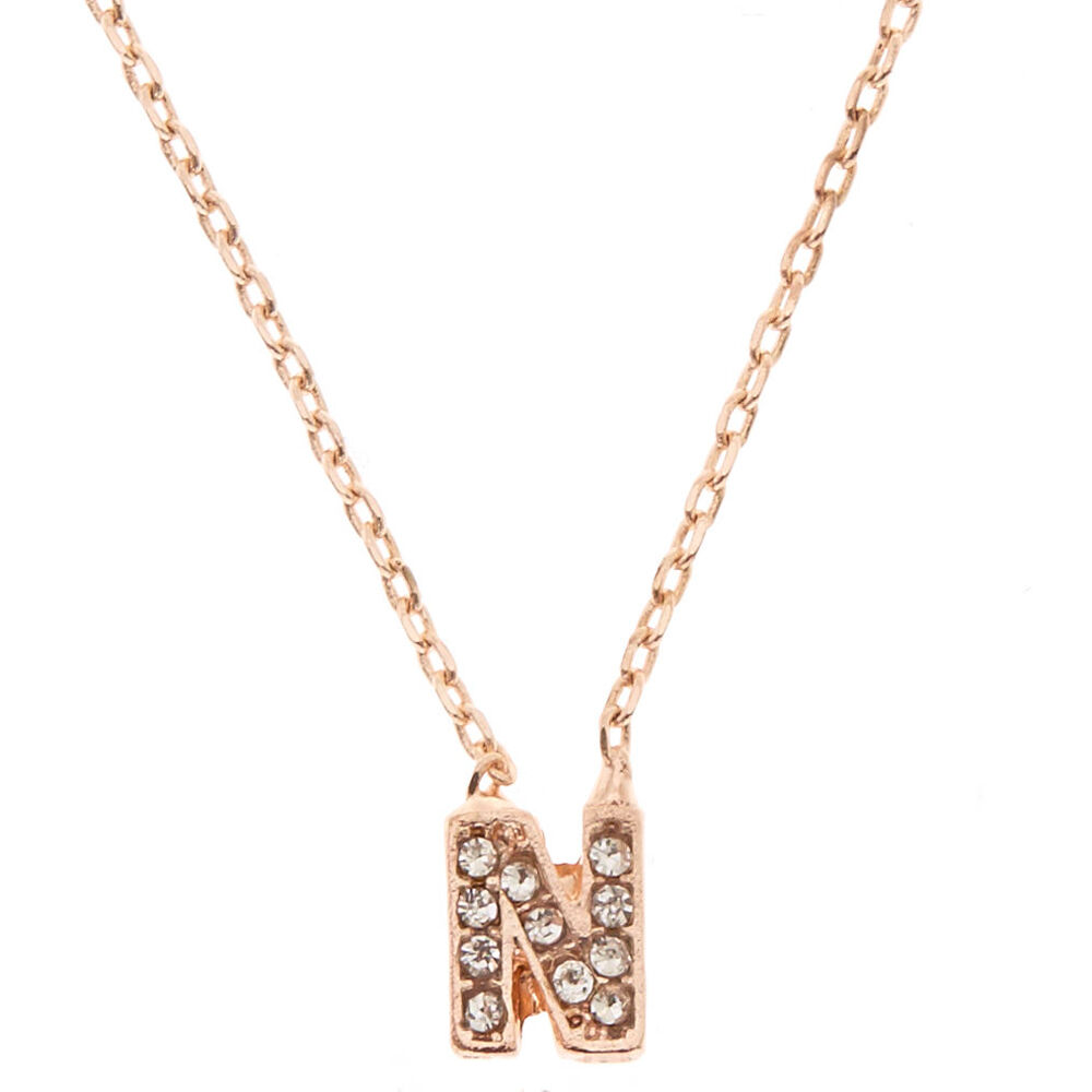 Claire's online letter necklace