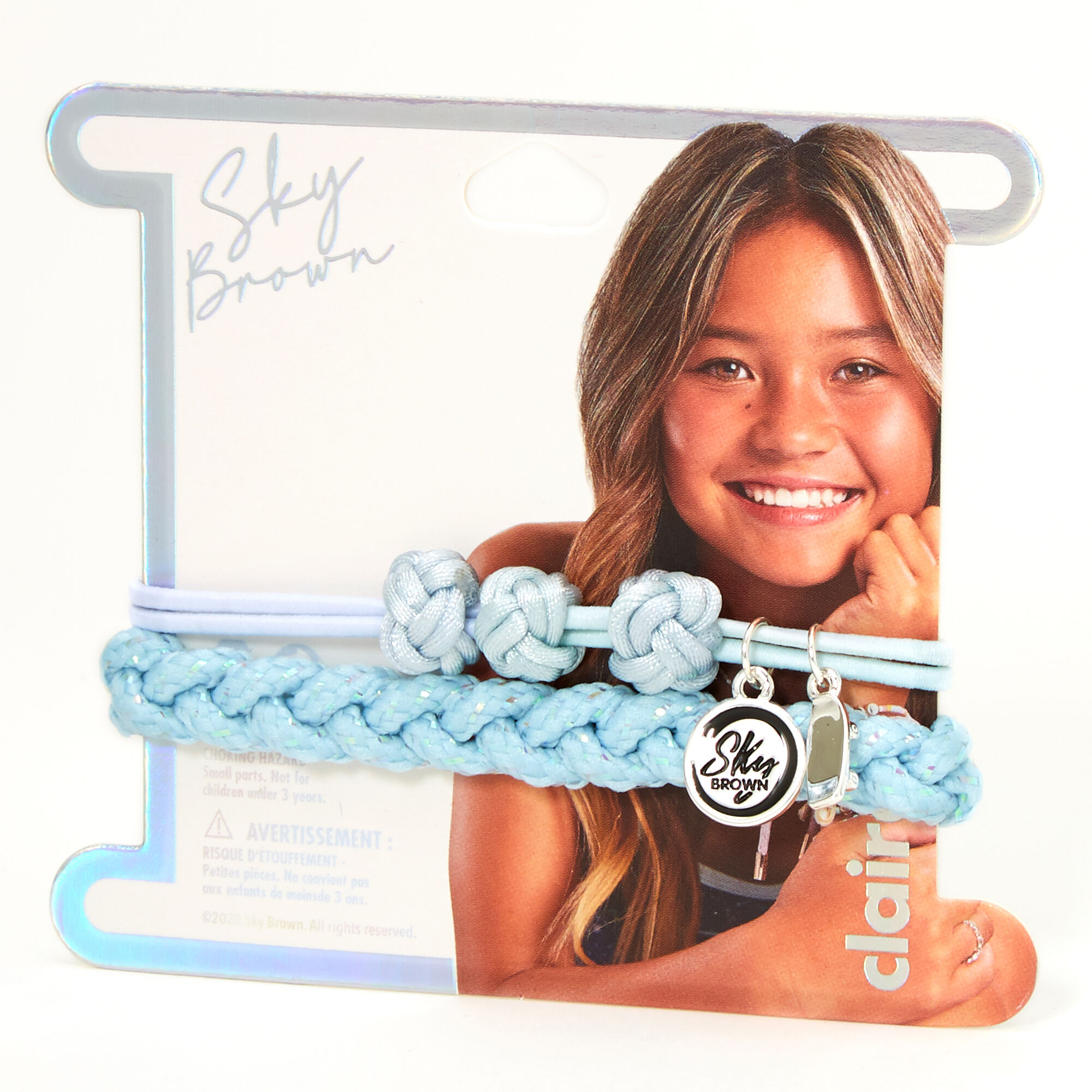 Sky Brown™ Adjustable Braided bracelets – Blue, 2 pack,