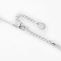 Silver Herringbone Chain 14&quot; Necklace,