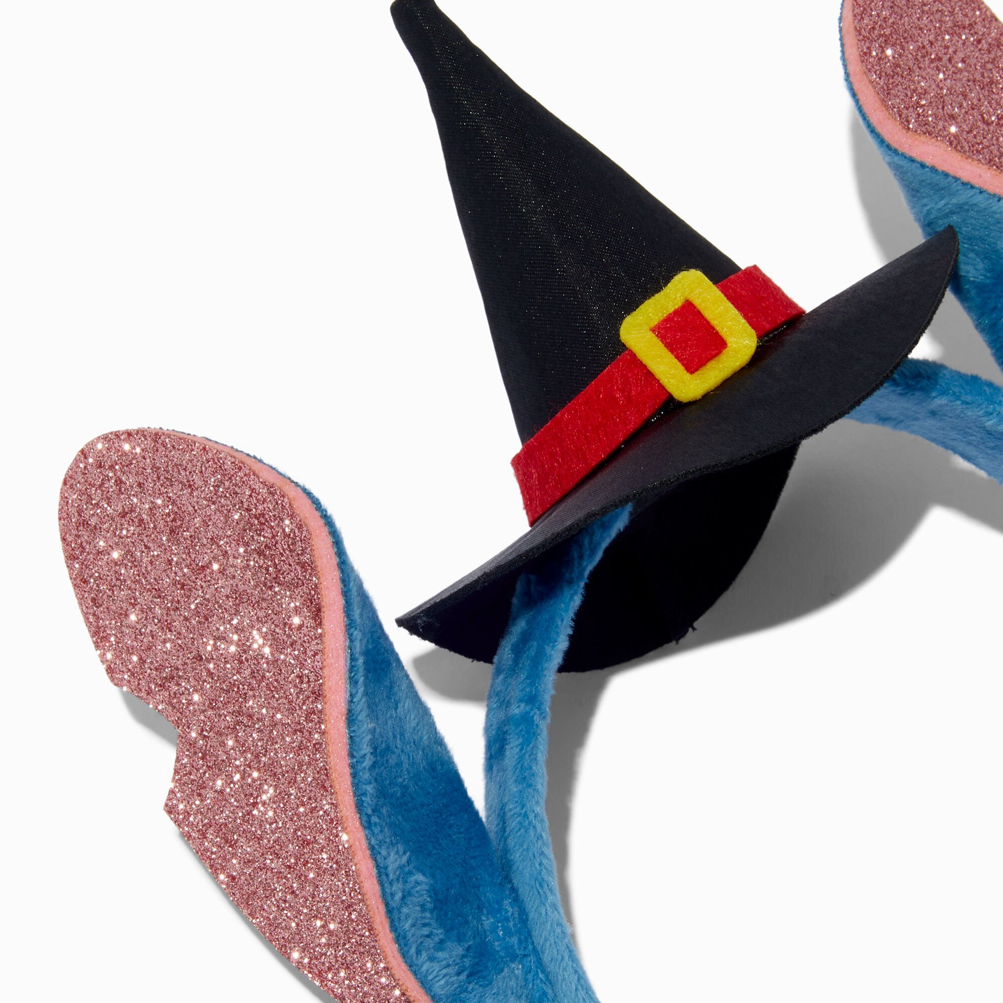 Disney Stitch Halloween Witch Glitter Ears Headband,