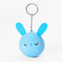 Blue Bunny Stress Ball Keychain,