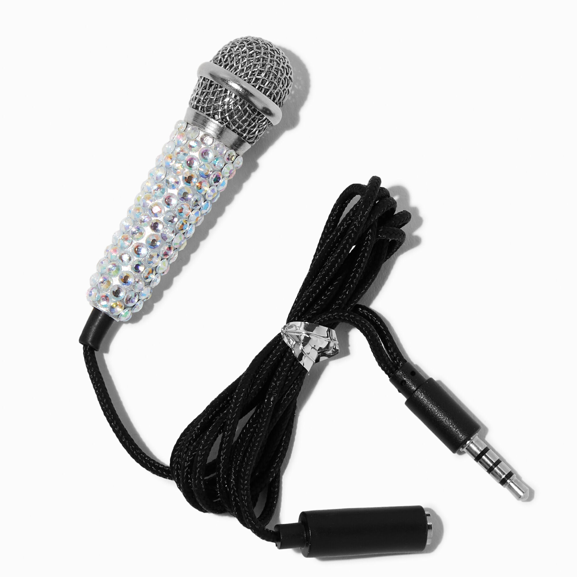 View Claires Mini Microphone Iridescent Crystal information