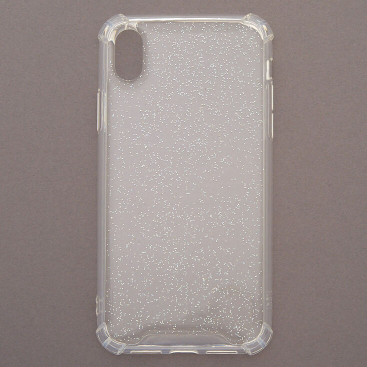 Coque de portable transparente avec paillettes holographiques - Compatible avec iPhone&reg; XR,