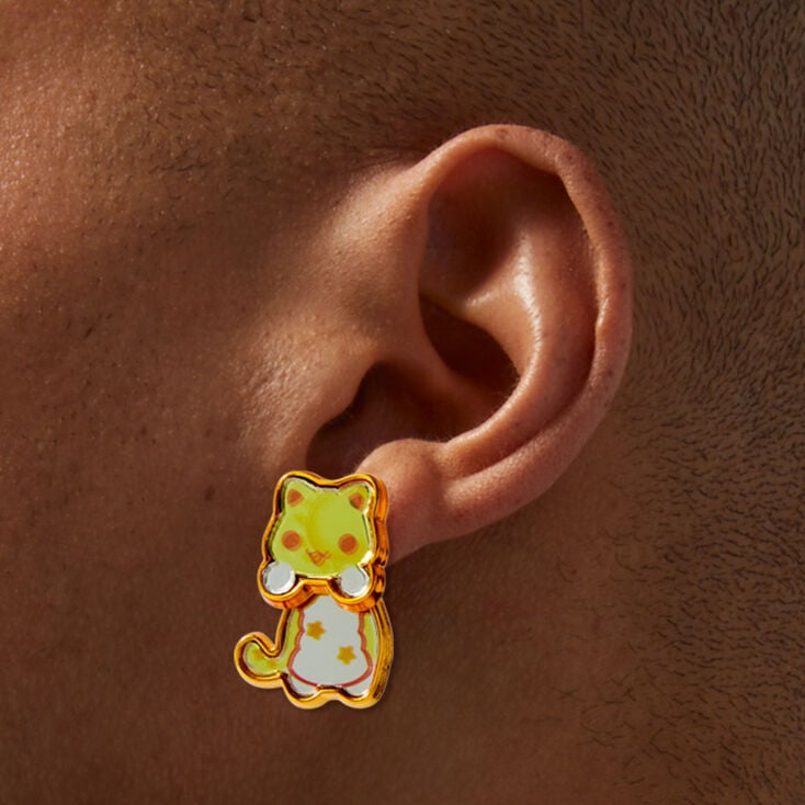Aphmau&trade; Claire&#39;s Exclusive Sun Cat Front &amp; Back Earrings,
