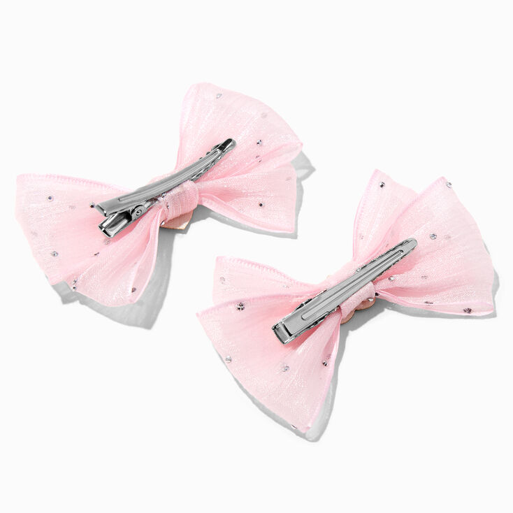 Claire&#39;s Club Silver Heart Pink Headband Set - 3 Pack,