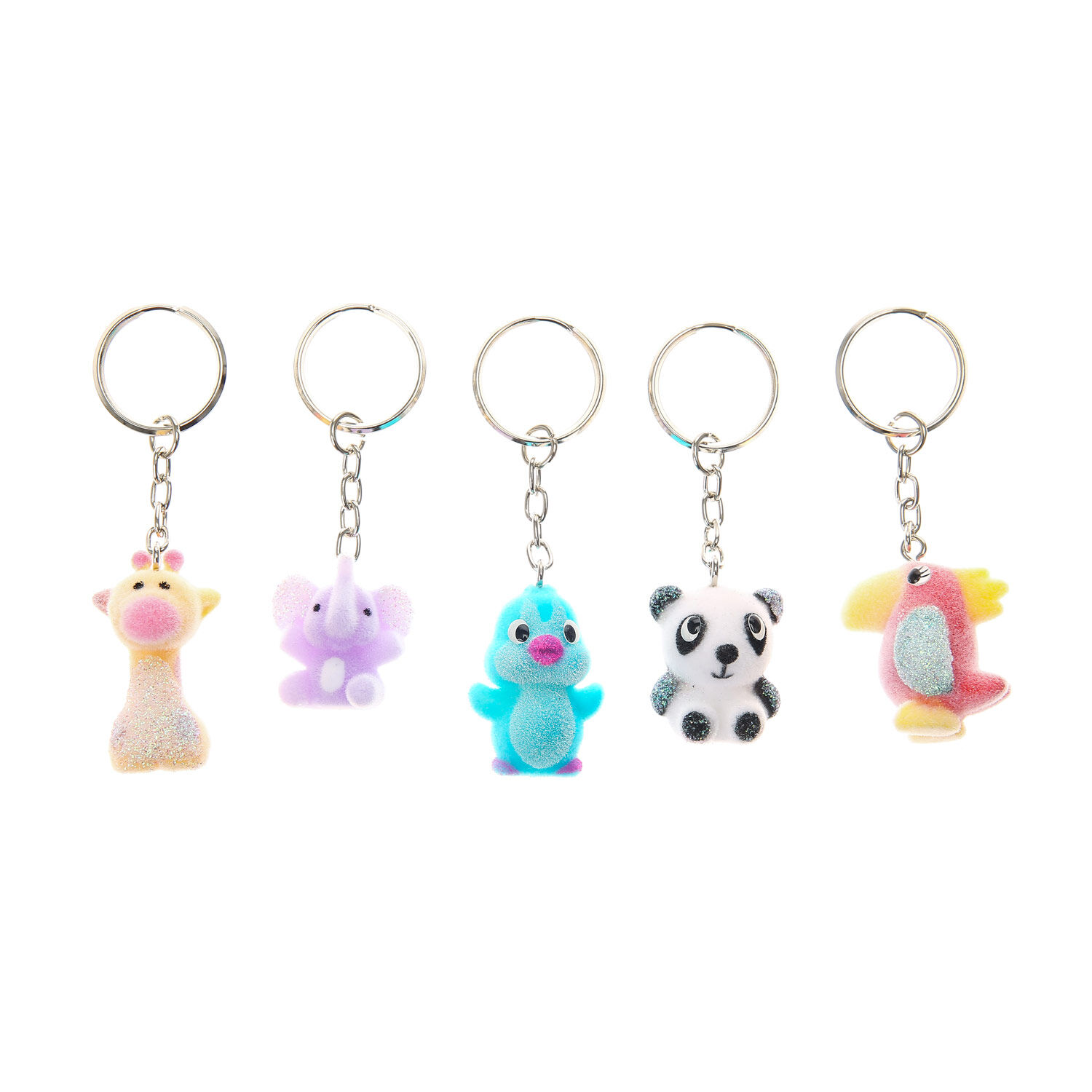 Best Friends Jungle Animal Keychains - 5 Pack,