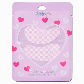 Pink &amp; White Checkered Gel Under Eye Patches - 2 Pack,