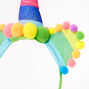 Rainbow Unicorn Pom Pom Headband,