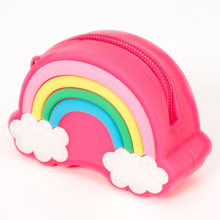 Rainbow Jelly Coin Purse - Pink,
