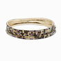 Bracelets &eacute;lastiques strass iridescents opalescents - Lot de 6,
