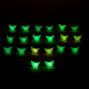 Neon Glow in the Dark Butterfly Stud Earrings - 10 Pack,